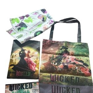 Wicked Movie Promo Bundle - Tote, Poster, Pouch & Cloth